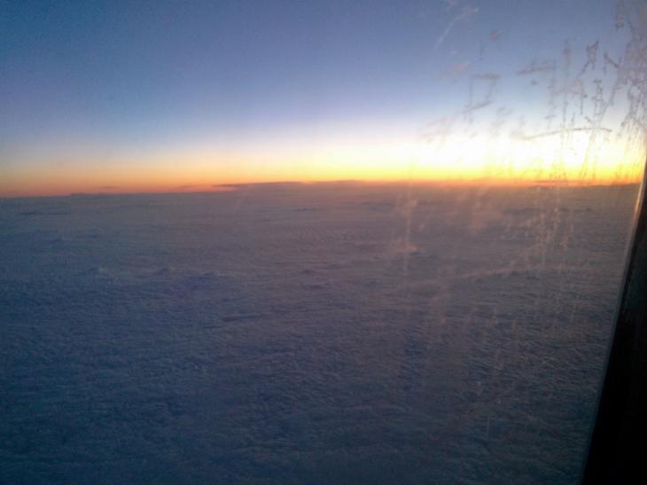 Sunrise above the Atlantic Ocean